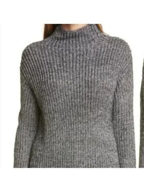 𝅺LINE Label BNWOT mock neck sweater women NEW gray mohair
